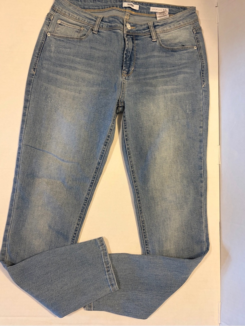 Kensie Light Blue Straight Leg Jeans